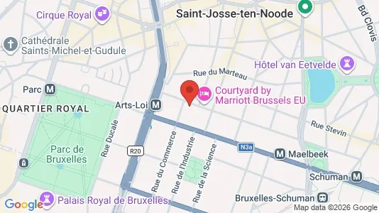 Apartments for rent i Stad Brussel - kort over placeringen