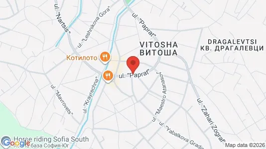 Apartments for rent i Sofia Lozenets - kort over placeringen