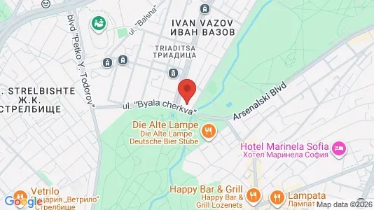 Apartments for rent i Sofia Lozenets - kort over placeringen