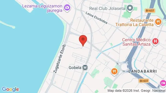 Apartments for rent i Getxo - kort over placeringen