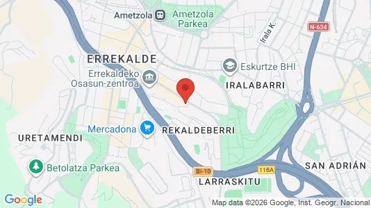 Apartments for rent i Bilbao - kort over placeringen