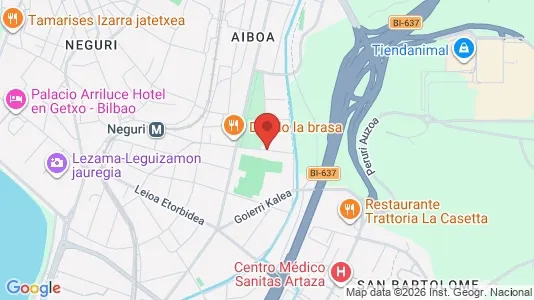 Apartments for rent i Getxo - kort over placeringen