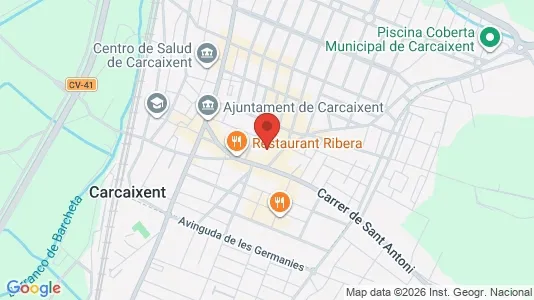 Apartments for rent i Carcaixent - kort over placeringen