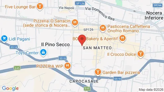 Apartments for rent i Nocera Inferiore - kort over placeringen
