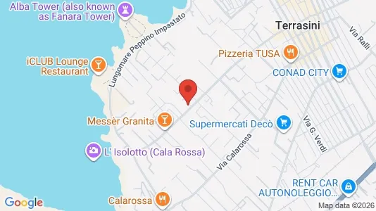 Apartments for rent i Terrasini - kort over placeringen