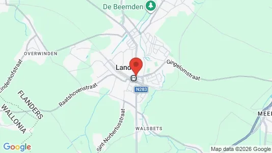 Apartments for rent i Landen - kort over placeringen