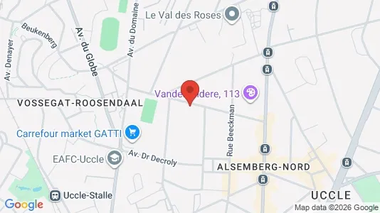 Apartments for rent i Brussels Ukkel - kort over placeringen