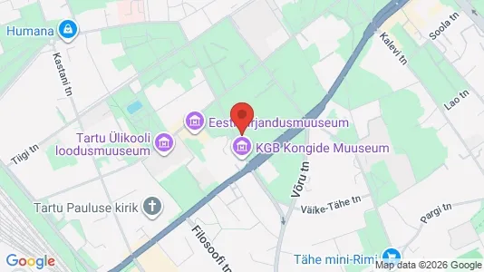 Apartments for rent i Tartu - kort over placeringen