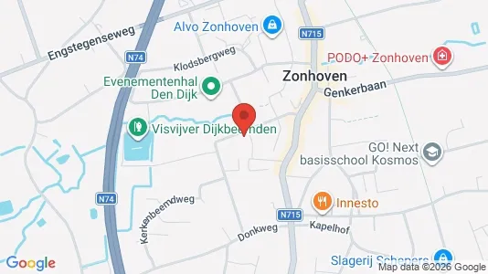 Rooms for rent i Zonhoven - kort over placeringen