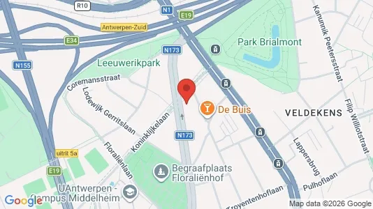 Apartments for rent i Antwerp Berchem - kort over placeringen