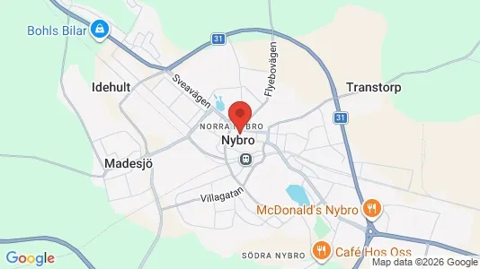 Houses for rent i Nybro - kort over placeringen