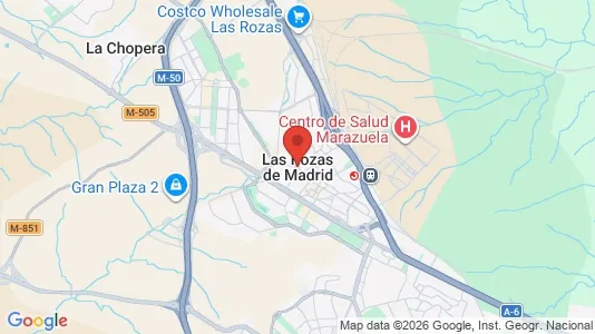 Houses for rent i Las Rozas de Madrid - kort over placeringen