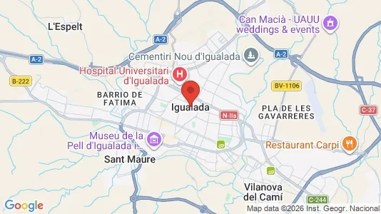 Apartments for rent i Igualada - kort over placeringen