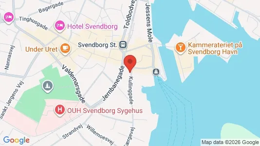 Apartments for rent i Svendborg - kort over placeringen