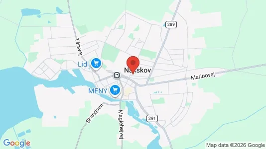 Apartments for rent i Nakskov - kort over placeringen