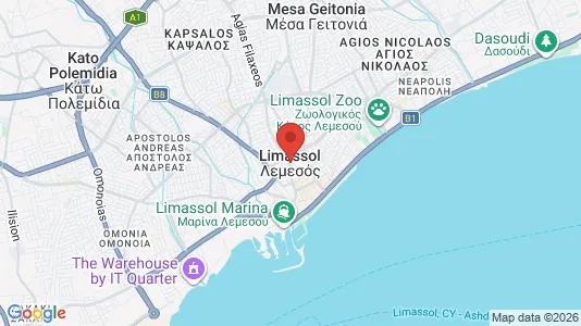 Houses for rent i Limassol - kort over placeringen
