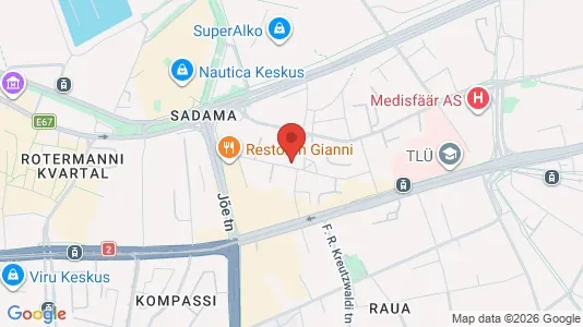 Apartments for rent i Tallinn Kesklinna - kort over placeringen
