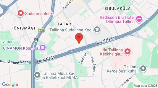 Apartments for rent i Tallinn Kesklinna - kort over placeringen
