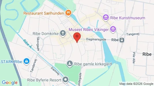 Apartments for rent i Ribe - kort over placeringen
