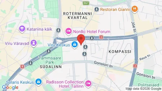 Apartments for rent i Tallinn Kesklinna - kort over placeringen