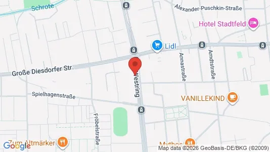 Apartments for rent i Magdeburg - kort over placeringen