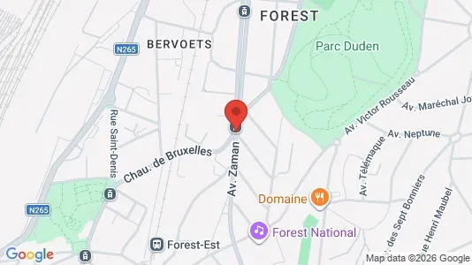 Apartments for rent i Brussels Vorst - kort over placeringen