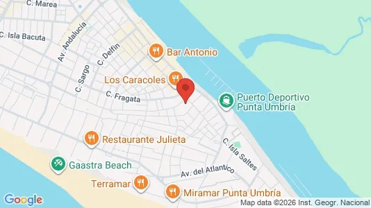 Apartments for rent i Punta Umbría - kort over placeringen