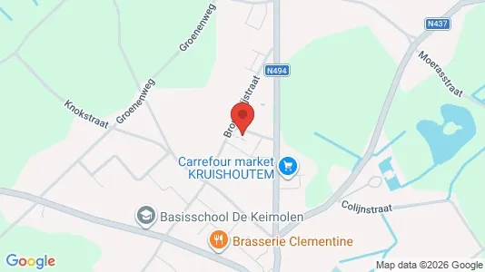 Apartments for rent i Kruisem - kort over placeringen