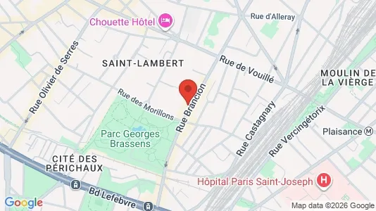 Apartments for rent i Paris 15ème arrondissement - kort over placeringen