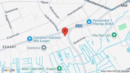 Apartments for rent i Mol - kort over placeringen