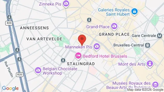 Apartments for rent i Stad Brussel - kort over placeringen