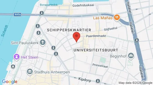 Apartments for rent i Stad Antwerp - kort over placeringen