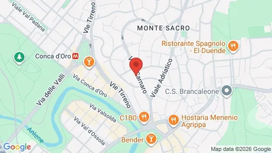 Apartments for rent i Roma Municipio III – Monte Sacro - kort over placeringen