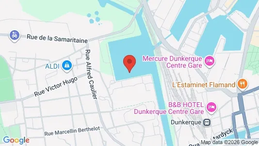 Apartments for rent i Dunkerque - kort over placeringen