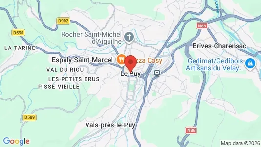 Houses for rent i Le Puy-en-Velay - kort over placeringen