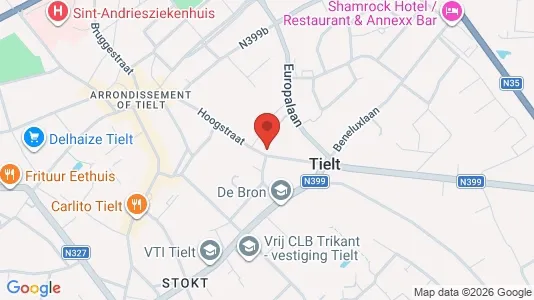 Apartments for rent i Tielt - kort over placeringen
