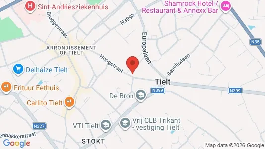 Apartments for rent i Tielt - kort over placeringen