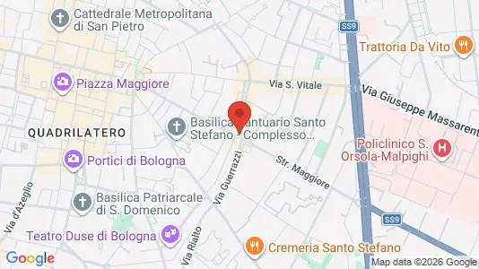 Apartments for rent i Bologna - kort over placeringen