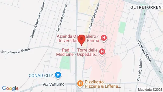 Apartments for rent i Parma - kort over placeringen