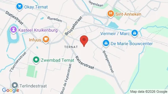 Apartments for rent i Ternat - kort over placeringen