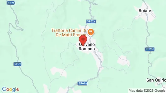 Apartments for rent i Olevano Romano - kort over placeringen