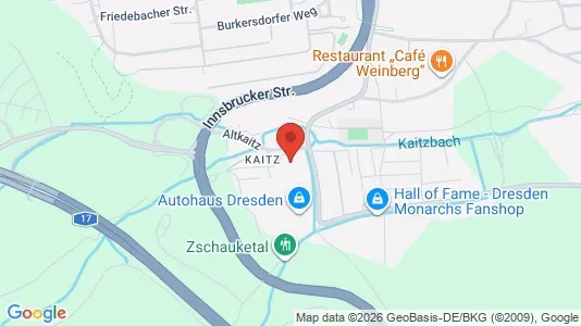 Rooms for rent i Dresden - kort over placeringen