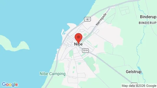 Apartments for rent i Nibe - kort over placeringen