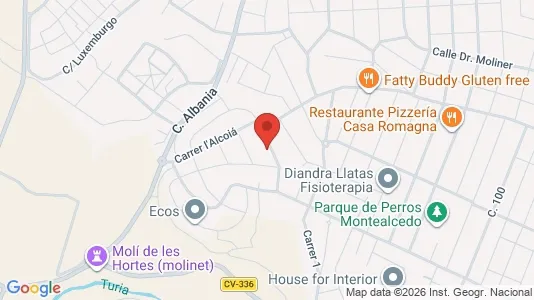Apartments for rent i L'Eliana - kort over placeringen