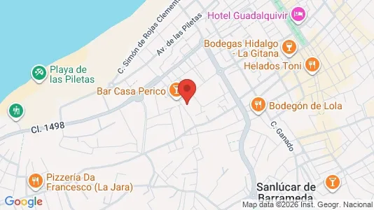 Apartments for rent i Sanlúcar de Barrameda - kort over placeringen