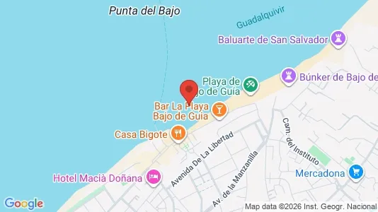 Apartments for rent i Sanlúcar de Barrameda - kort over placeringen