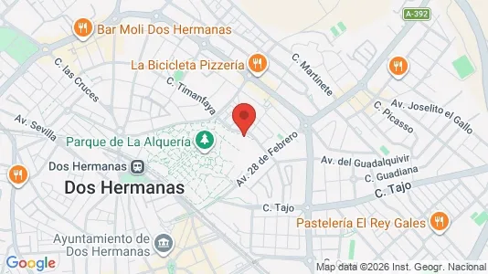Apartments for rent i Dos Hermanas - kort over placeringen