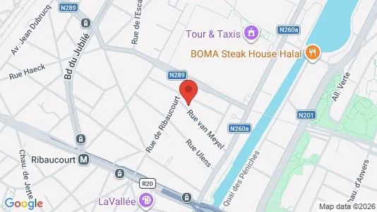 Apartments for rent i Brussels Sint-Jans-Molenbeek - kort over placeringen