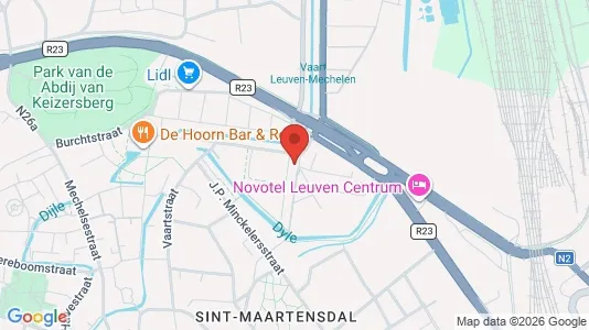 Apartments for rent i Leuven - kort over placeringen