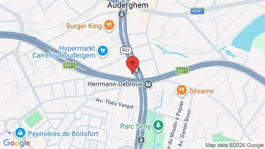 Apartments for rent i Brussels Oudergem - kort over placeringen